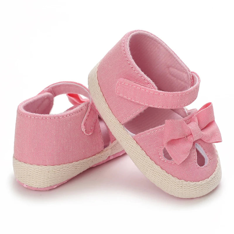 VALEN SINA 0-18M Newborn Baby Girls Summer Shoes Sandals First Walkers Newborn Shoes Casual Soft Sole Sandals Toddler Shoes (Available)