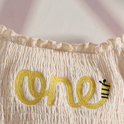Baby Girl Dresses 1st Birthday Outfit Tulle Romper Dress with Headband Cute Daisy and Embroidered Party Wear for Newborn Clothes