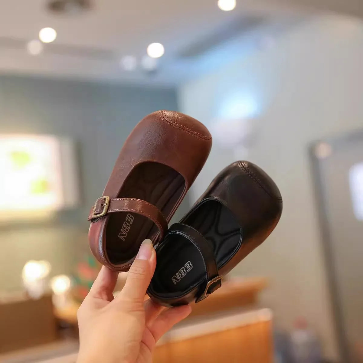 New Baby Shoes Leather Baby Girl Autumn Rubber Sole Anti-slip Multicolor Elegant Toddler First Walkers Newborn Crib Toddler Shoe