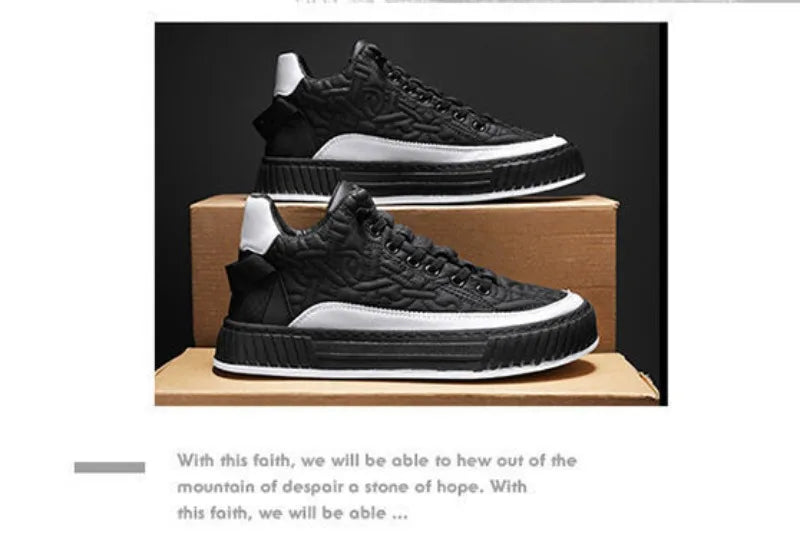 Men Sneakers Fashion Trend Luxury Brand Casual Flat Shoes Vulcanize Shoe Male Outdoors Non-slip wear-resistant Hiking Shoes 2023 (Available)