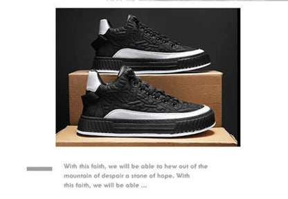 Men Sneakers Fashion Trend Luxury Brand Casual Flat Shoes Vulcanize Shoe Male Outdoors Non-slip wear-resistant Hiking Shoes 2023 (Available)