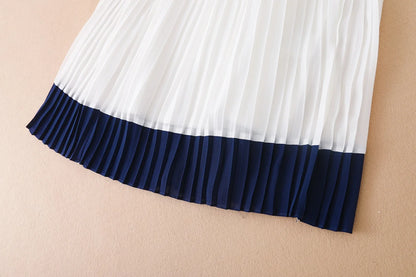 Girl Dresses Sleeveless Summer Chiffon Pleated Clothing Kids' Dresses Baby Girl One-piece Dress