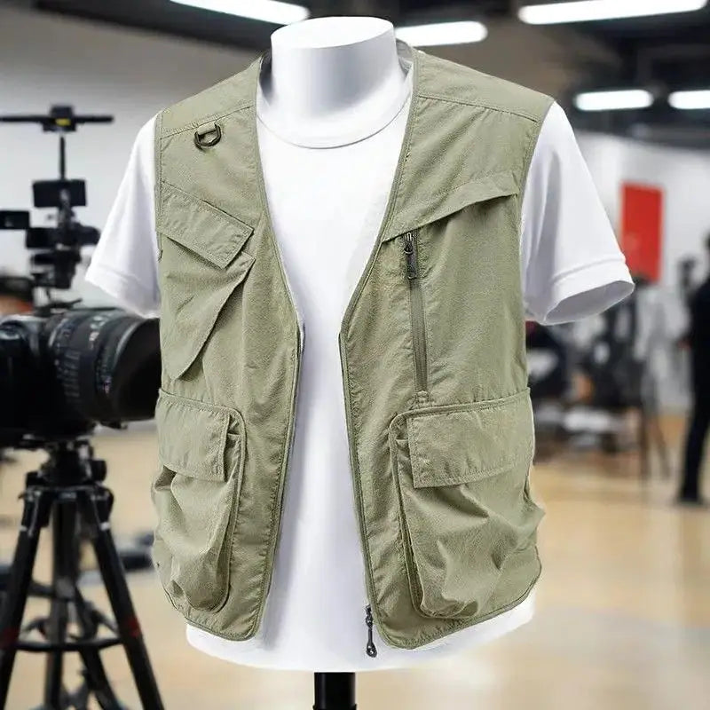 Breathable Quick-Dry New Pocket Men's Summer Vest  (Available)