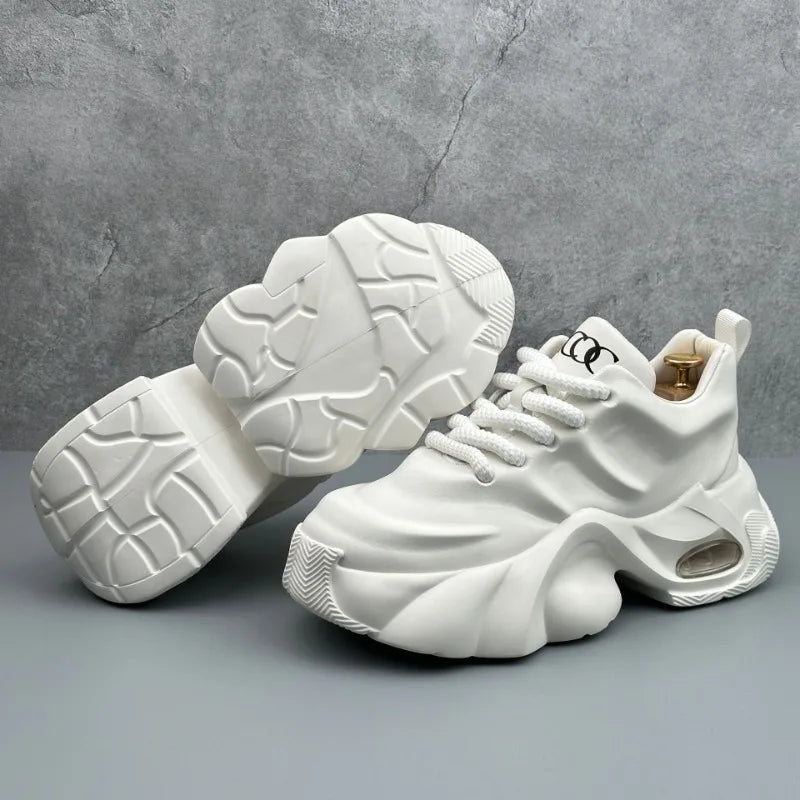 Men Shoes Designer Luxury Casual Sneakers Breathable Platform Shoes for Men Fashion Height Increasing Comfortable Non-slip Shoes   (Available)
