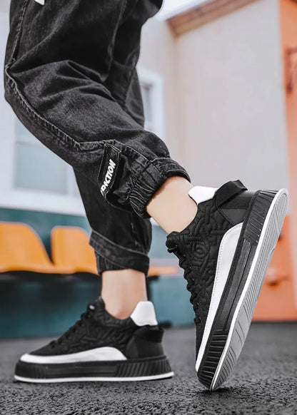 Men Sneakers Fashion Trend Luxury Brand Casual Flat Shoes Vulcanize Shoe Male Outdoors Non-slip wear-resistant Hiking Shoes 2023 (Available)