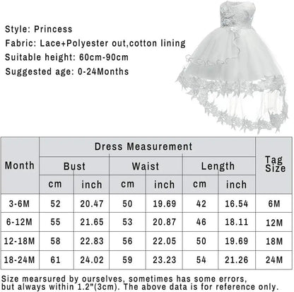 Newborn Clothes Baby Princess Christmas Dresses For Baby Girls Birthday Dress Infant Party Evening Baptism Wedding Gown 0-24M