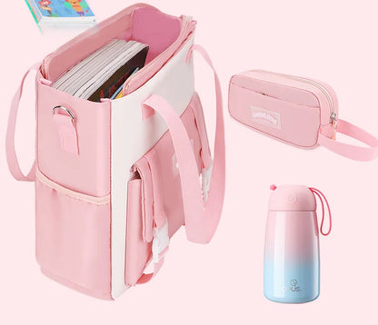 New Anti-splashing High-quality Middle High School Student Schoolbag Girls Large-capacity Burden-reducing Children's Backpack