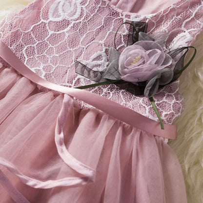 Baby Girl Summer Dress Children Fashion Wedding Clothes Flower Birthday Party Princess Evening Dresses For Kids 0 To 5 Years