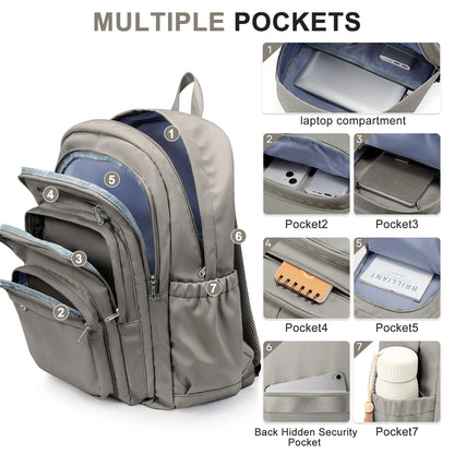 School Bag for 15.6 Inch Laptop Backpack for School Kids Girls Large Capacity Light Weight Backpack Women Fashion College Bag