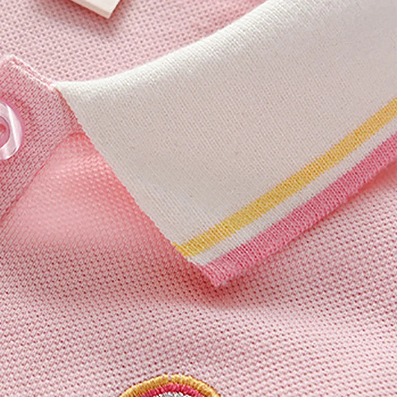 Party Dress Children's Clothing 2025 Baby Girls Pink Dresses Cartoon Rainbow Summer Holiday Dresses Kids Clothes