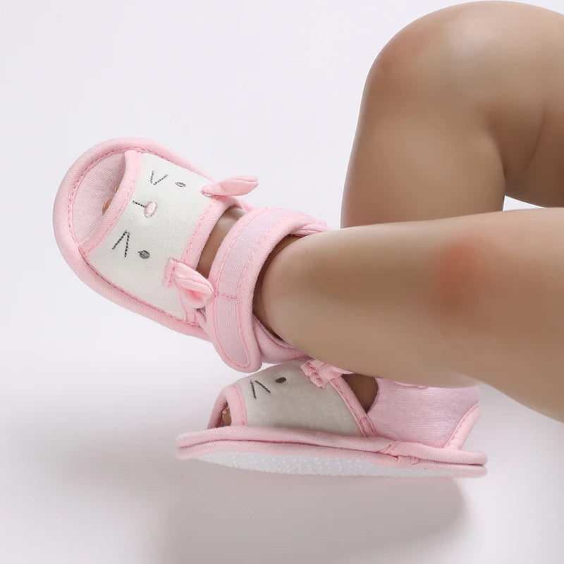VALEN SINA 0-18M Newborn Baby Girls Summer Shoes Sandals First Walkers Newborn Shoes Casual Soft Sole Sandals Toddler Shoes (Available)