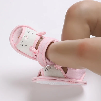 VALEN SINA 0-18M Newborn Baby Girls Summer Shoes Sandals First Walkers Newborn Shoes Casual Soft Sole Sandals Toddler Shoes (Available)