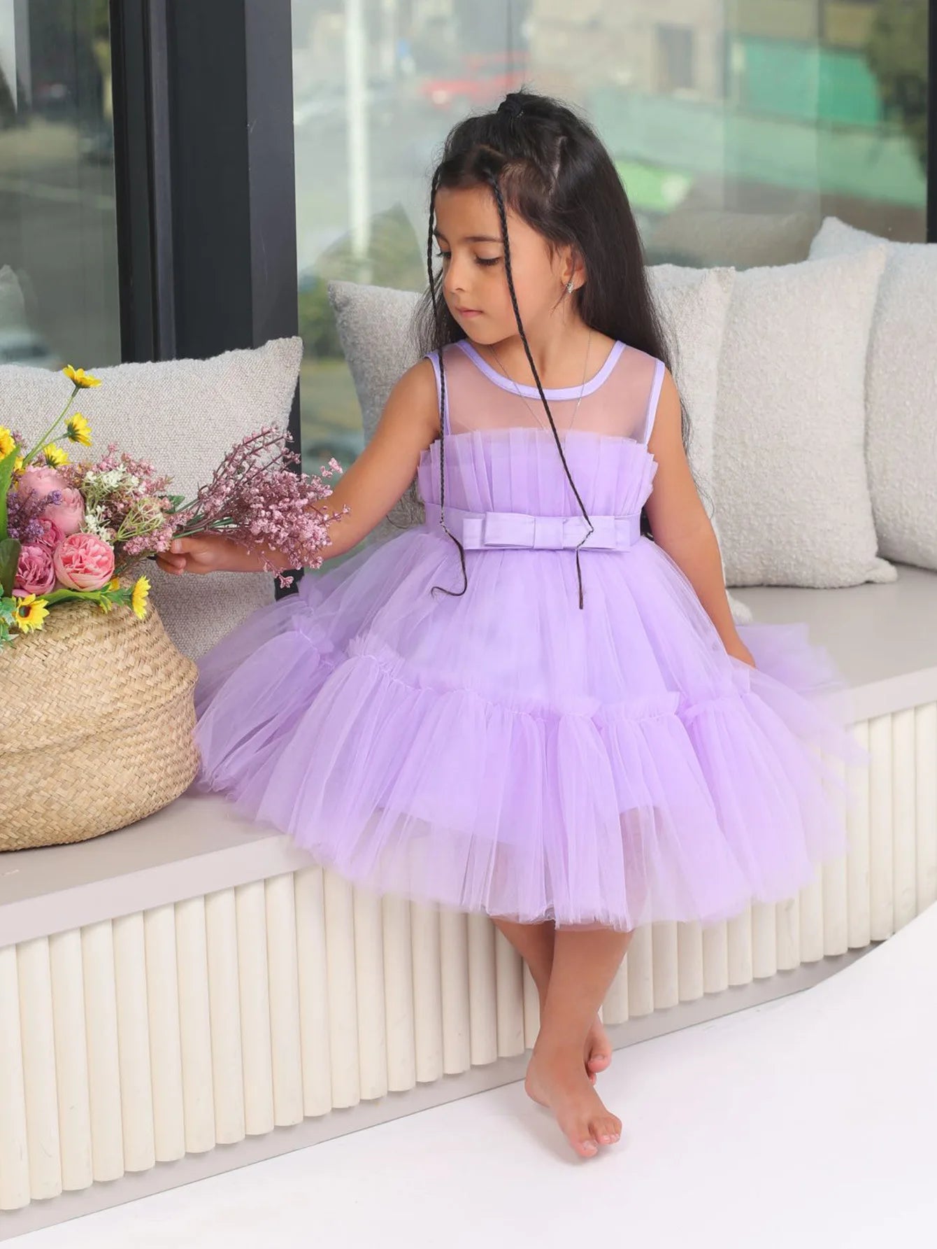 Girls Party Dress White Bridesmaid Dresses For Girls Wedding Evening Prom Gown Kids First Communiom Formal Vestidos