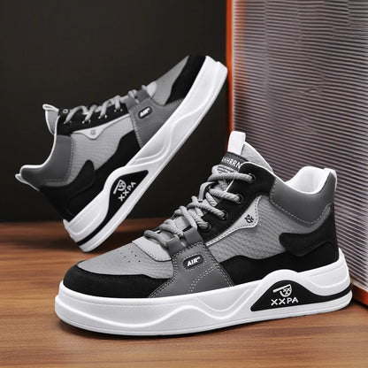 Men's Shoes - New 2025 Autumn/winter Style, Fashionable, Versatile, Casual, Trendy, Simple, Anti-slip, High-top Canvas Shoes