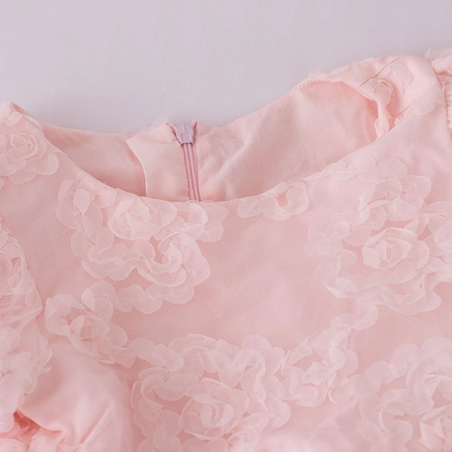 Fashion Cute Party Dress Elegant Gown Host Performance Princess Gown Comfortable Puff Sleeves Solid Color Party Princess Dress