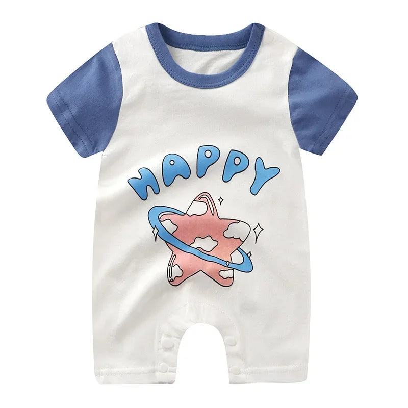 Newborn Baby Boy Clothes Bodysuit For Newborns Summer Romper Baby Girls Clothes Cotton Short Sleeved Jumpsuit