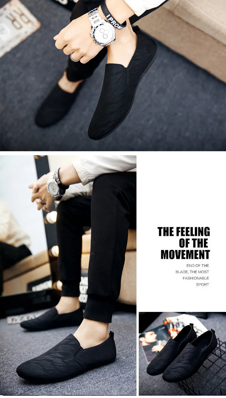 Shoes for Man New Men Fashionable Canvas Breathable Flat Bottomed Walking Shoes with Lightweight Sports Shoes Men's Sneakers (Available)