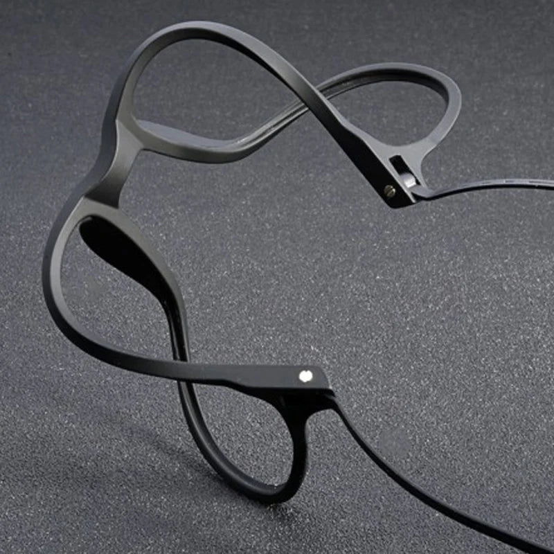 Ultralight Black Reading Glasses For Men TR90 Metal Prescription Glasses Blue Light Blcoking
