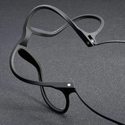 Ultralight Black Reading Glasses For Men TR90 Metal Prescription Glasses Blue Light Blcoking
