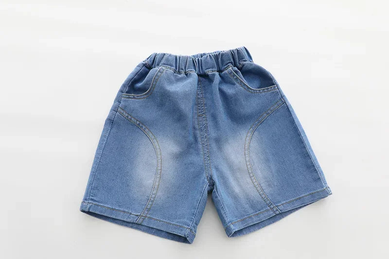 Boys' Summer Shirt Set 2025 New Summer Children's Clothes Baby Short sleeved Shorts Stylish