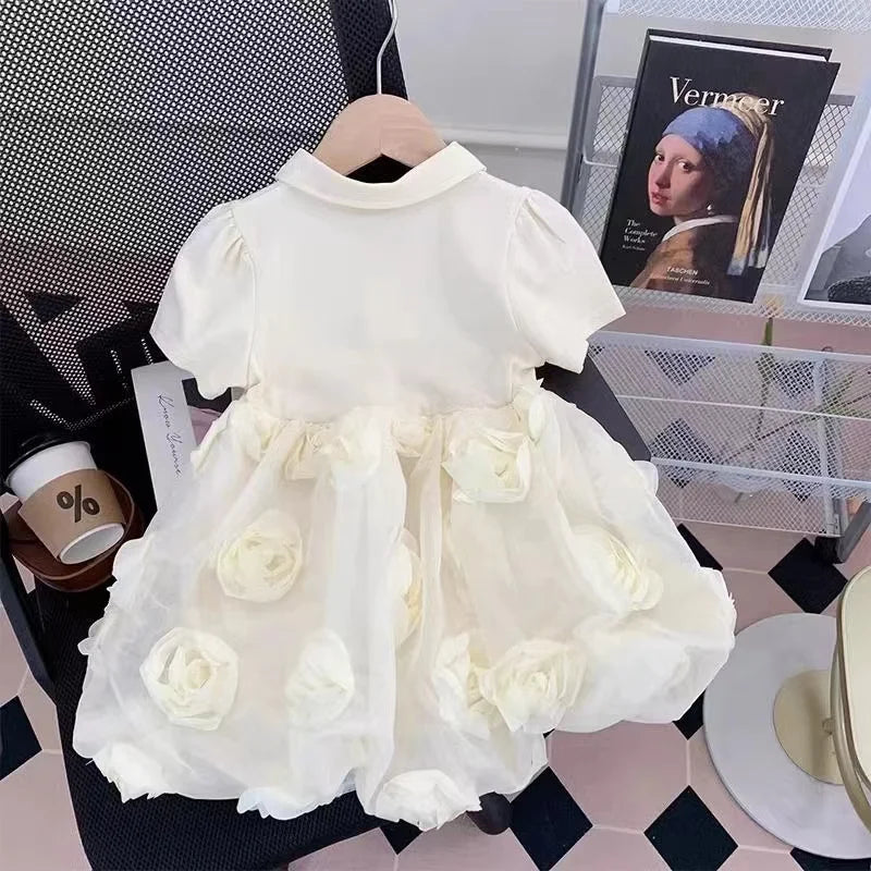Girls Dresses Summer 2024 New Children Fashion Princess Dress For Baby Birthday Party Clothes Toddler Fashion Costume Kids 2-7Y