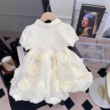 Girls Dresses Summer 2024 New Children Fashion Princess Dress For Baby Birthday Party Clothes Toddler Fashion Costume Kids 2-7Y