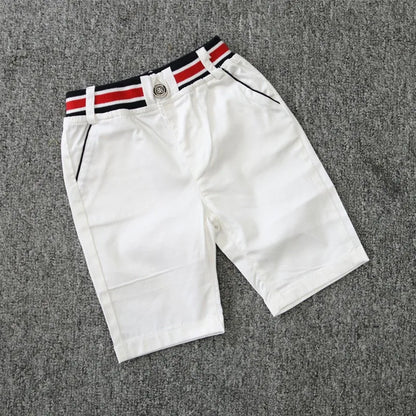 Summer Boys Clothing Sets Cotton Striped Short Sleeve Shirt Pants 2Pcs Suit For 2-6 Years Kids Casual Outfits Gentlemen Suit