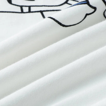 Summer Cartoon T-Shirt+Shorts 2-Piece Clothing Set Cotton Kids Boys Girls Casual Tracksuit Clothes Suits Outdoor Fashion 2-12Y