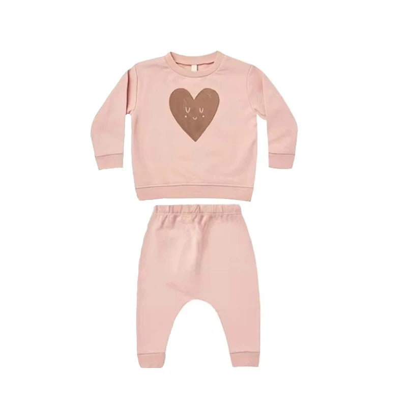 Newborn Baby Clothes Outfits Cute Cartoon Long Sleeve Top + Pants Spring Autumn Toddler Boy Homewear Suits