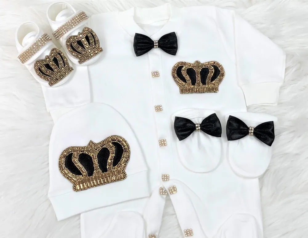 Newborn Boys Romper Clothes Formal Suit 4 Piece Vest Pants and Tie Dresswear Suit Set Welcome Home 40suyi days Celebrity outfit