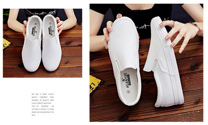 New Shoes for Men Leather Casual Shoes Spring Fashion Concise Flat Shoes 2 Colors Slip-on Loafers (Available)