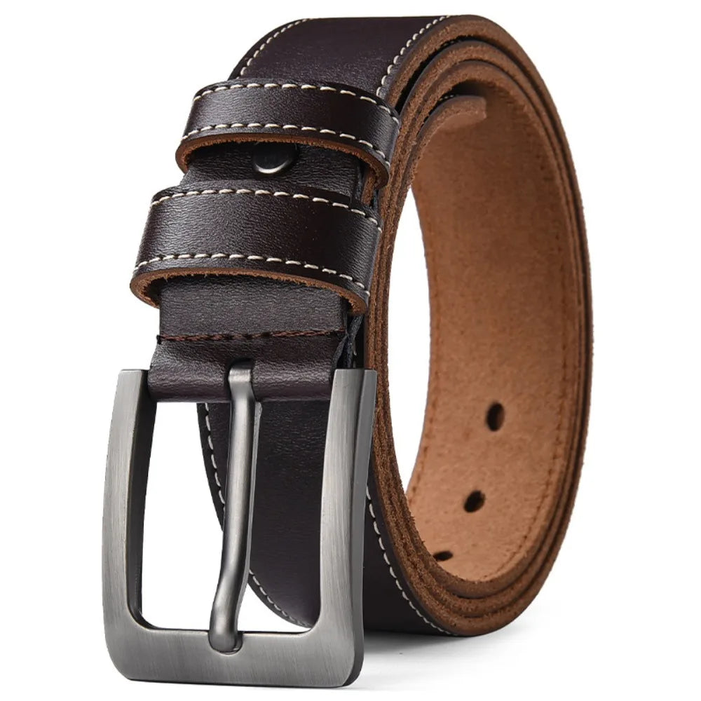 Waist Accessories Retro Men Belt Versatile Classic Casual Belts Durable Leather Belt Daily Wear