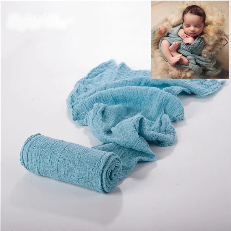 Newborn Photography Props Wrap Baby Blanket Soft Stretchable Cotton Swaddling Photography Backdrop Babies Accessories