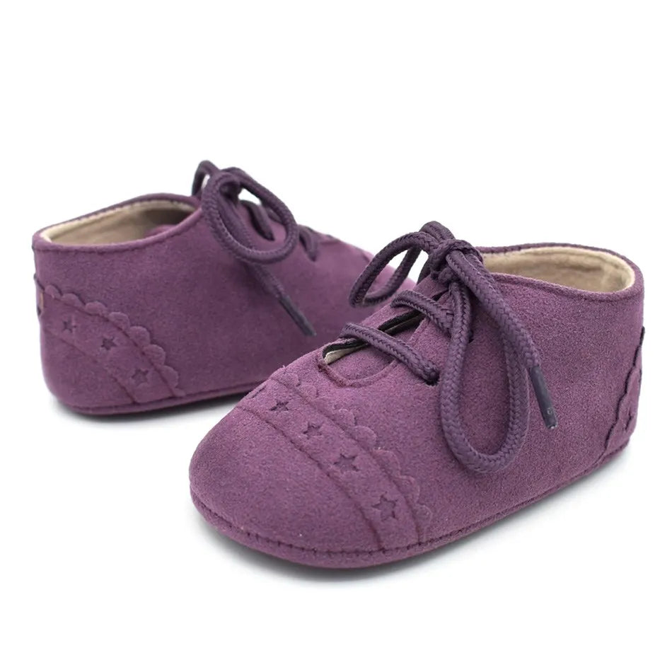 0-2 Years Baby Toddler Shoes Spring Autumn Newborn Soft-soled Warm Lace-up Shoes Baby Boys Girls First Walkers Infant Sneakers