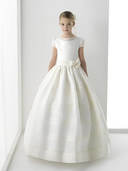 Flower Girl Dresses For Wedding Junior Bridesmaid Vintage Kids Evening Birthday Party Princess Gown Lolita First Communion