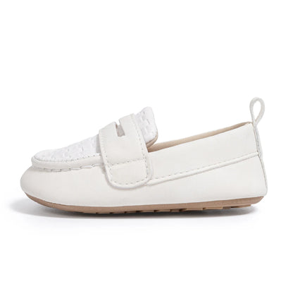 KIDSUN Baby Girls Boys Classic Loafers Infant Oxford Dress Shoes Prewalker Soft Slip On Moccasin Crib Flats Newborn Shoes