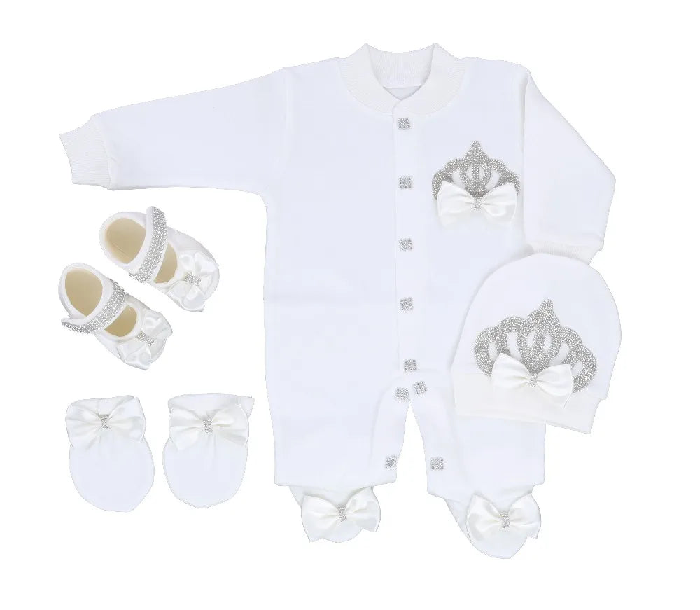 Newborn Boys Romper Clothes Formal Suit 4 Piece Vest Pants and Tie Dresswear Suit Set Welcome Home 40suyi days Celebrity outfit