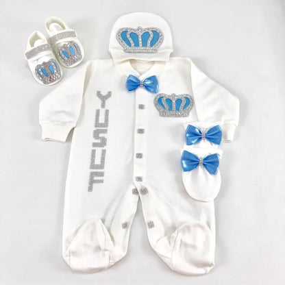 Newborn Boys Romper Clothes Formal Suit 4 Piece Vest Pants and Tie Dresswear Suit Set Welcome Home 40suyi days Celebrity outfit