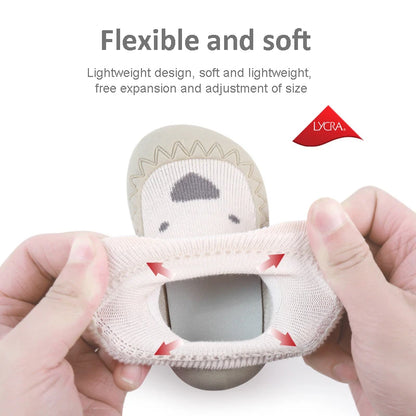 Spring And Summer Baby Shoes Soft Cartoon Baby Floor Socks Non-Slip Toddler Shoes Anti Drop Soft Soled Newborn Shoes