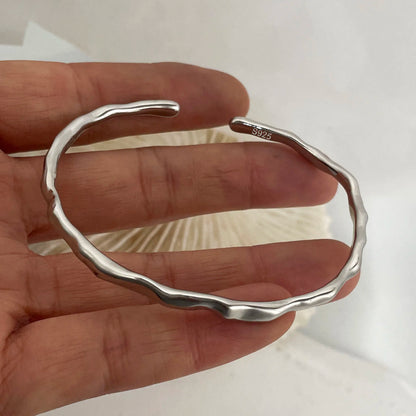 925 Sterling Silver Bracelets for Women Chain Accessories Trend Vintage Simple Heart Pendant Party Jewelry Gift