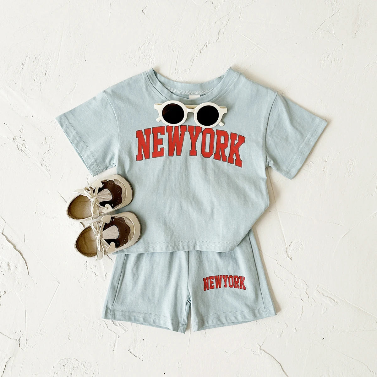 Summer Hot Baby Boys Clothes Pure Cotton Short Sleeved+Shorts Set Letter Printed T-shirt Sports Set Baby Girl Newborn 2PCS