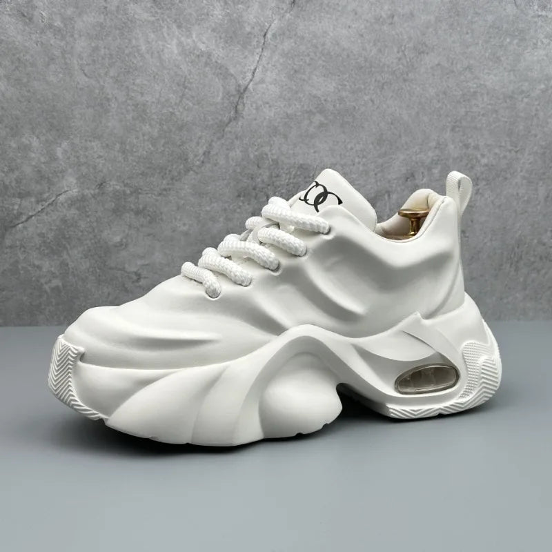Men Shoes Designer Luxury Casual Sneakers Breathable Platform Shoes for Men Fashion Height Increasing Comfortable Non-slip Shoes   (Available)