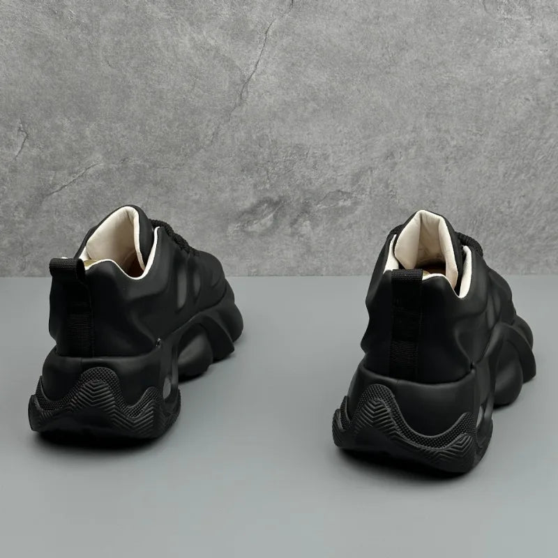 Men Shoes Designer Luxury Casual Sneakers Breathable Platform Shoes for Men Fashion Height Increasing Comfortable Non-slip Shoes   (Available)