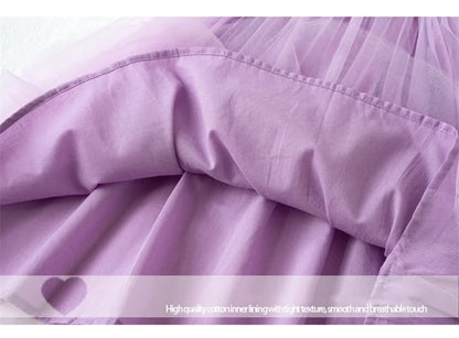 Children's Girl Dresses With Butterfly Wing Fashion Kids Tulle Dress For Girls 2-8Y Summer New Sleeveless Mesh Princess Clothes