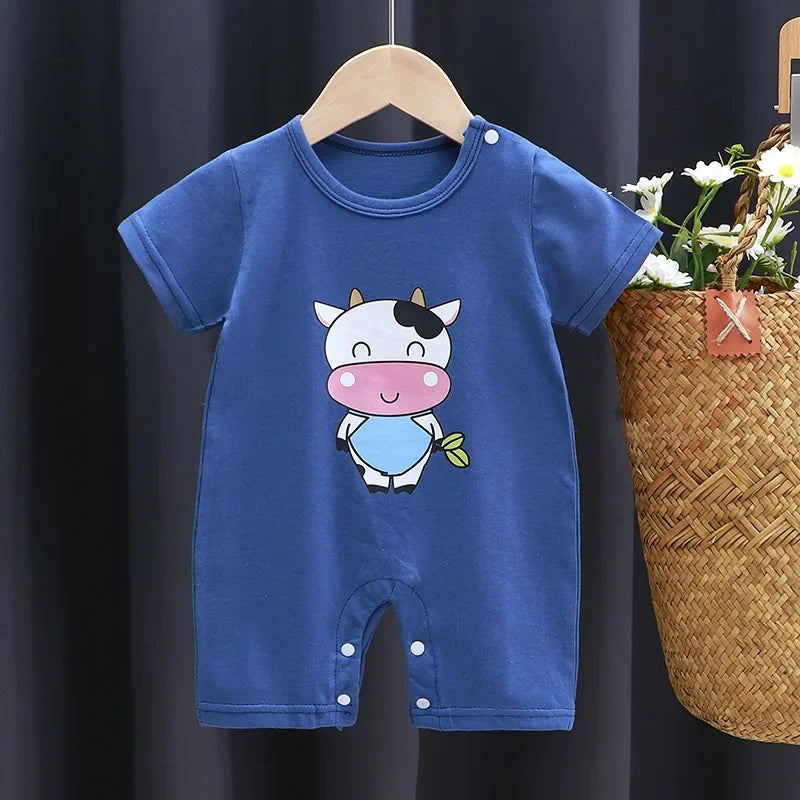 Newborn Baby Boy Clothes Bodysuit For Newborns Summer Romper Baby Girls Clothes Cotton Short Sleeved Jumpsuit