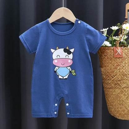 Newborn Baby Boy Clothes Bodysuit For Newborns Summer Romper Baby Girls Clothes Cotton Short Sleeved Jumpsuit