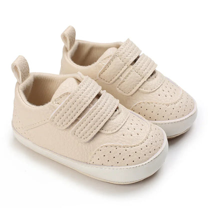 Classic Newborn Baby Shoes White Casual Shoes Boys Girls Shoes Fashion Sneakers Soft Sole Non-Slip Toddler Shoes First Walkers
