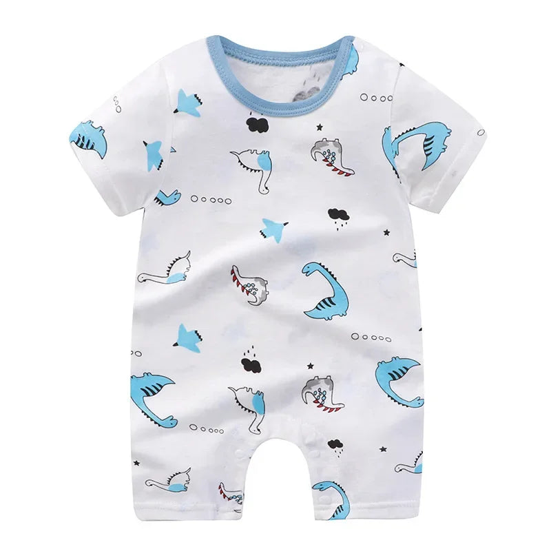 Newborn Baby Boy Clothes Bodysuit For Newborns Summer Romper Baby Girls Clothes Cotton Short Sleeved Jumpsuit