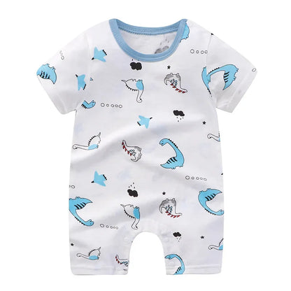 Newborn Baby Boy Clothes Bodysuit For Newborns Summer Romper Baby Girls Clothes Cotton Short Sleeved Jumpsuit