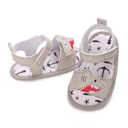 HAIZHIW Cute Cartoon 0-18M Newborn Baby Boys Summer Shoes Sandals First Walkers Newborn Shoes Casual Soft Sole Sandals